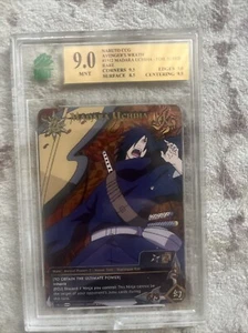Naruto TCG CCG Madara Uchiha 9 Mint Super Rare English Near Mint Set 27 Foil - Picture 1 of 3