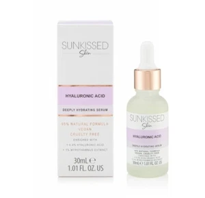 2 × SUNkissed UK Skin Hyaluronic Acid Deeply Hydrating Serum 30ml - Vegan - Picture 1 of 1