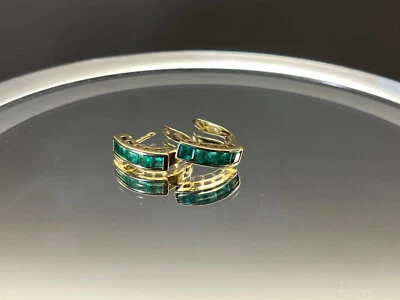 Ohrstecker/ CREOLEN mit SMARAGDEN AUS GG 585 - von Sogni d´oro + ZERTIFIKAT - Bild 1 von 4