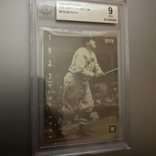 1994 UPPER DECK AMERICAN EPIC #30 BABE RUTH CARD NEW YORK YANKEES Beckett 9