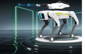 DT AI Robot Dog Toy - Remote Control, Programmable, Smart Pet with Turret - Foto 1 di 10