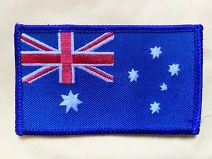 AUSTRALIA FLAG OBLONG Embroidered Patch A189 Australian  - Picture 1 of 1