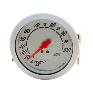 Livorsi Boat Speedometer GII100WW | 100 MPH 3 1/4 Inch White - Bild 1 von 3