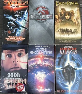 Lot Of 6 VHS Tapes Sci Fi Horror Vintage - Picture 1 of 1