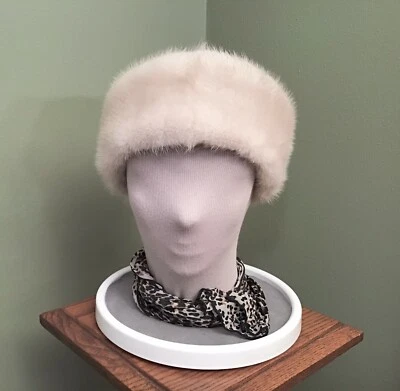 Real ~ Piel ~ Diadema ~ Visón ~ Envoltura para la cabeza ~ Halo ~ Bufanda para la cabeza ~ 24” ~ x largo Foto 1 de 4