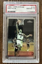 1996-97 TOPPS CHROME #153 DALE ELLIS PSA 10