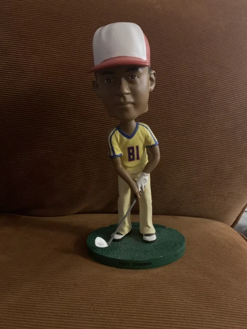 Tiger Woods bobblehead RARE NIKE 2002 Upper Deck bobble nodder Golf tiny Champ Cover