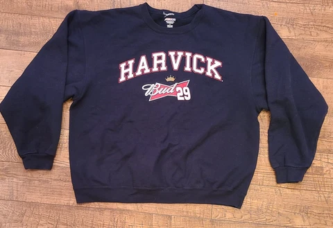VINTAGE 2011 CFS BLACK FLEECE SWEAT SHIRT #29 BUDWEISER KEVIN HARVICK XLARGE XL Cover