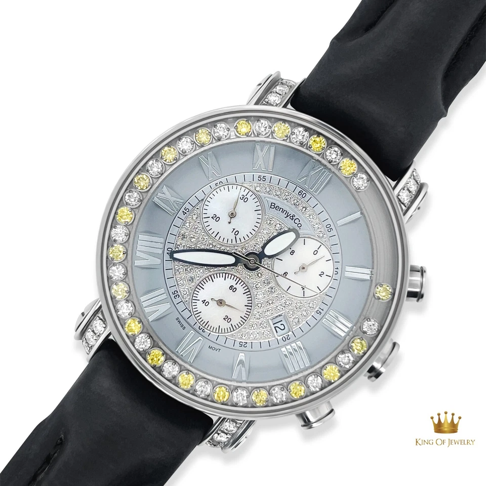 Benny & Co. Chronograph 44MM Factory Loose Diamond Bezel Dial Ref. BGM0223 - Image 1 of 1