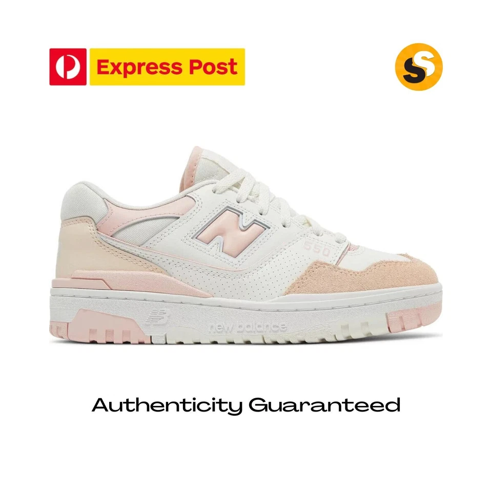 New Balance 550 "White Pink" Womens Sneaker (BBW550WP) US 10W ✅ - Image 1 of 4