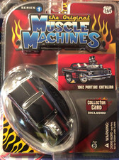 MUSCLE MACHINES 62 PONTIAC CATALINA PESKY PONCHO 1/64 DIE CAST CAR BLACK