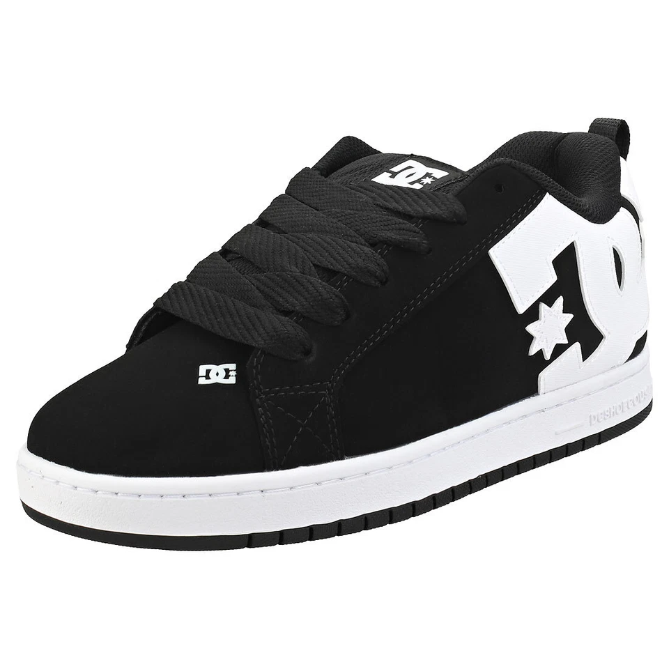 DC Court Graffik Skate Shoes Black White 300529-001 Men's Size 13