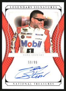 2022 National Treasures Legendary Signatures Holo Silver Tony Stewart Auto /99