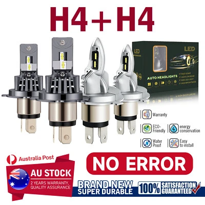 LED Bulb Kit H4 For Toyota FJ Cruiser 2007-2014 Headlight Hi/Lo 6000K White Beam - image 1 of 4