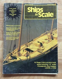 SHIPS IN SCALE MAGAZINE September/October 1986, Model Ticonderoga Lizzie J Cox - Imagen 1 de 1