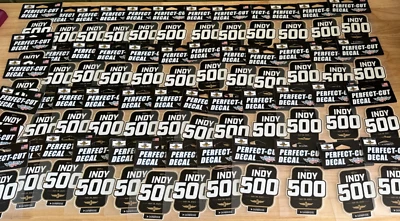 Indycar Indy 500 Decal Lot 50 New Perfect Cut RV Truck Car Sticker 2023 Stickers - Image 1 of 4