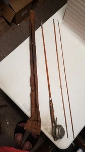 Vintage the Utica Flyfishing Reel and 3 Piece 9' Rod (D) - Picture 1 of 20