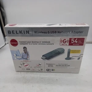 Belkin Wireless G USB Network Adapter Brand New In Box 54 Mbs 2.4GHz 802.11g - Picture 1 of 7