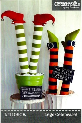 Legs Celebrate Elf Witch Pattern by Crossroads Indygo Junction IJ1109CR - Image 1 of 2