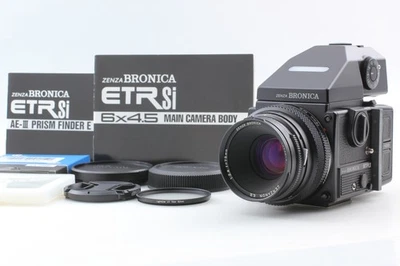 [Top MINT] Zenza Bronica ETR Si AE III prismfinder EII 75mm f2.8 Lens From JAPAN - Image 1 of 4