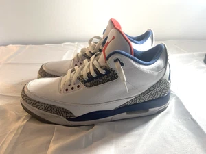 Nike Air Jordan 3 Retro True Blue 2016 Uomo Taglia 15 854262-106 Senza Scatola - Foto 1 di 9