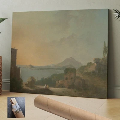 Italia Richard Wilson Cicerón Golfo Pozzuoli Paisaje LIENZO ARTE DE PARED 30x24 pulgadas Foto 1 de 4