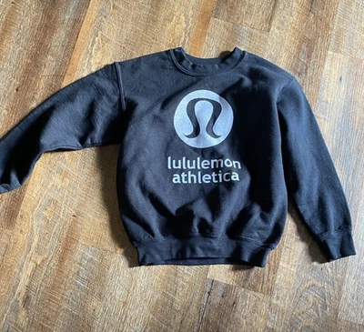 Sudadera Lululemon Niñas Talla Pequeña Manga Larga Negra Excelente Forma Foto 1 de 3