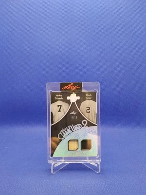 Mantle Jeter 2025 Leaf Spectacular When It Was Game Used Dual Relic /15 - Image 1 of 2