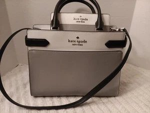 Kate Spade Staci Colorblock Soffiano Satchel & Matching Wallet MSRP $568 NWT - Picture 1 of 9