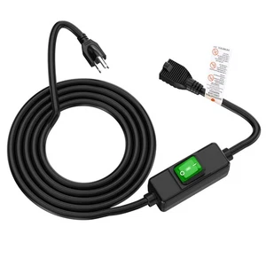 (6Feet) 3-Prong Outdoor Waterproof Extension Switch Cord, in-Line On/Off Swit... - Picture 1 of 6