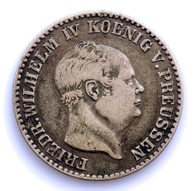 SC-Prussia. Federico Guglielmo IV. 2 1/2 groschen 1853 A. Berlino. Argento... - Immagine 1 di 2