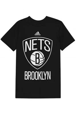 adidas Brooklyn Nets NBA Logo Graphic Boy's T-Shirt - Image 1 of 2