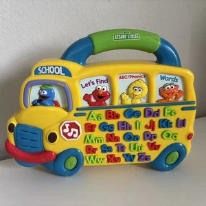 Vintage Sesame Street Alphabet Learning School Bus It Works! - Picture 1 of 12