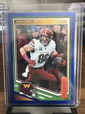 2025 Score Blue Glitter Zach Ertz #257 /399 - Image 1 of 3