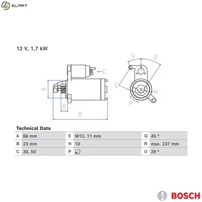 STARTER 0 986 026 520 FOR AUDI A4/Allroad/S4 Q5/Van/SUV A5/S5/Convertible A6 A4 - Image 1 of 4