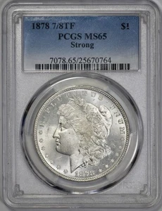 1878 7/8 TF Morgan Silver $1 Dollar PCGS MS 65 Strong - Picture 1 of 4