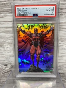 1993 Skybox X-Men Magneto PSA 10 2 Holithogram H-2 Marvel Card - Picture 1 of 2