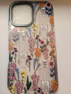 iPhone 16 Case Mystical Skull Garden Pattern Soft Slim TPU Protective Cover - Picture 1 of 7