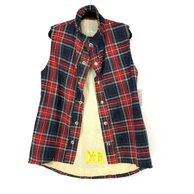 Conjunto de chaleco y pantalones vintage Vermont Fashions para hombre XS de 2 piezas a cuadros con botones Foto 1 de 4