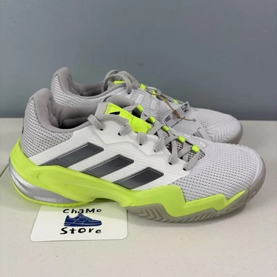 Adidas Barricade 13 Tennis Pickleball Shoes White Green IH0514 Womens Size 7 - Image 1 of 4