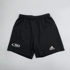 Adidas Climalite Athletic Shorts - Black Adjustable Soccer Team Uniform - Kids S - Picture 1 of 11