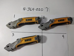 DeWalt 7 pulgadas Cuchillo utilitario retráctil DWHT10046 negro/amarillo $10 CADA OBO - Imagen 1 de 7