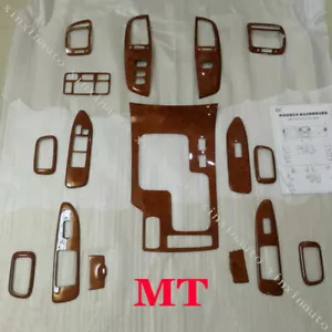 Wood Grain Full Dash Trim Kit For Toyota Land cruiser LC100 MT 4500 4700 2003-07 - Picture 1 of 2