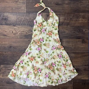 Y2k floral / summer halter neck dress - Picture 1 of 7