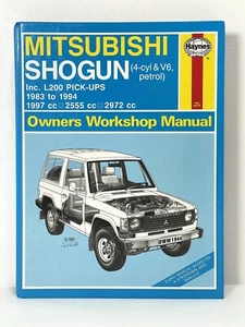 MITSUBISHI SHOGUN & L200 2.0 2.6 3.0 PETROL 1983 - 1994 OWNERS WORKSHOP MANUAL - Picture 1 of 5
