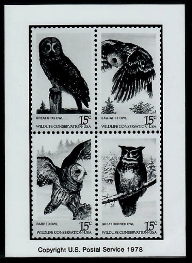 Photo Essay, USA Sc1763a Bird, Great Gray Owl, Saw-whet Owl, Barred Owl - Image 1 of 1