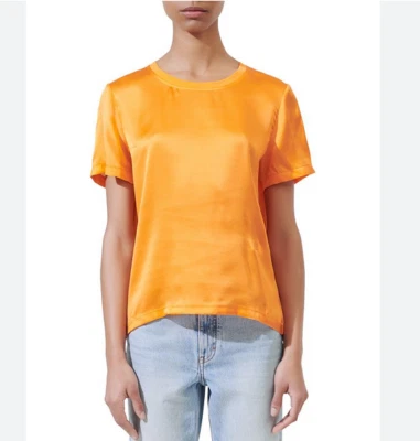 Maje Women's T-Shirt Size 1 / S Silk Front MFPTS00306 — 第 1/4 张图片