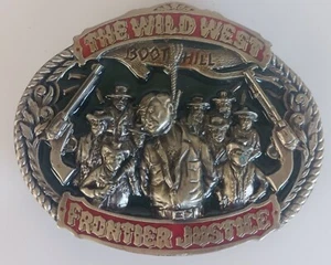 The Wild West Frontier Justice, aleación de zinc "Boothill". Hebilla de cinturón, en muy buen estado - Imagen 1 de 5