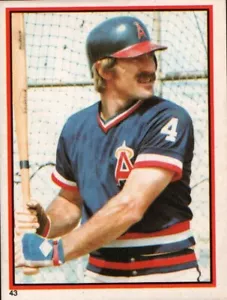 1983 Topps Stickers #43 - Bob Grich - California Angels 83-1289 - Picture 1 of 2