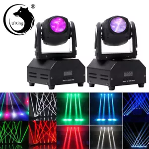 2PC 60W RGBW Mini Beam Spot Moving Head Stage Light DMX Bar Party DJ Disco Light - Picture 1 of 12
